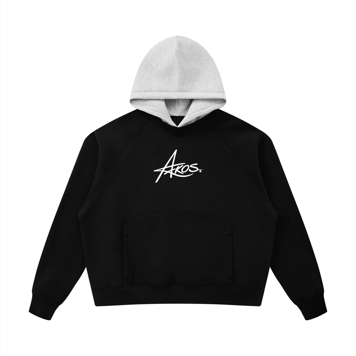 Unisex Fleece Raglan Color Block Hoodie