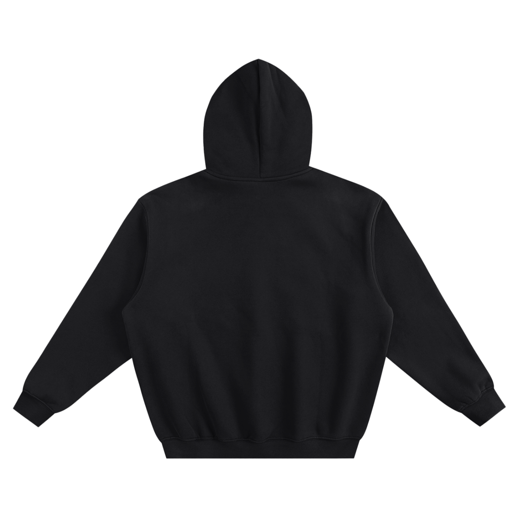 EMBROIDERED BLACK ON BLACK HOODIE