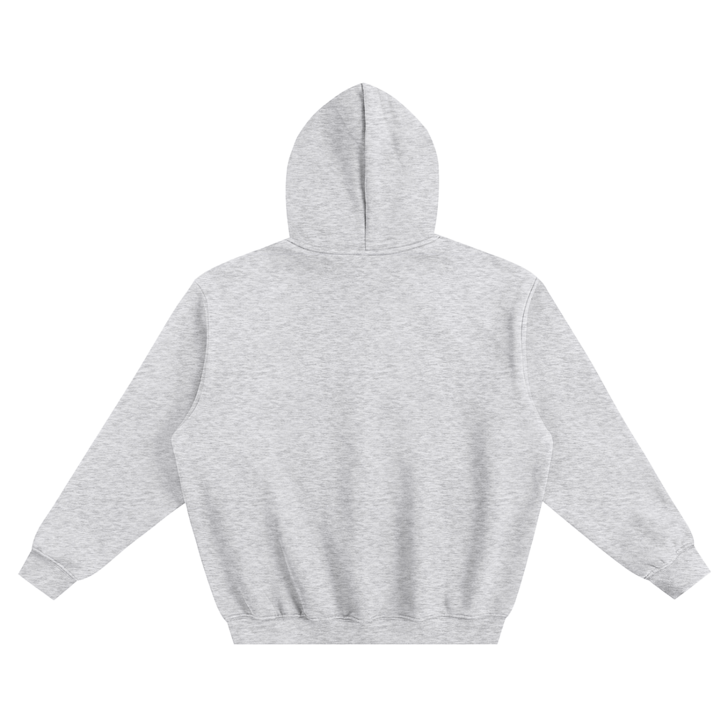EMBROIDERED GREY ON GREY HOODIE