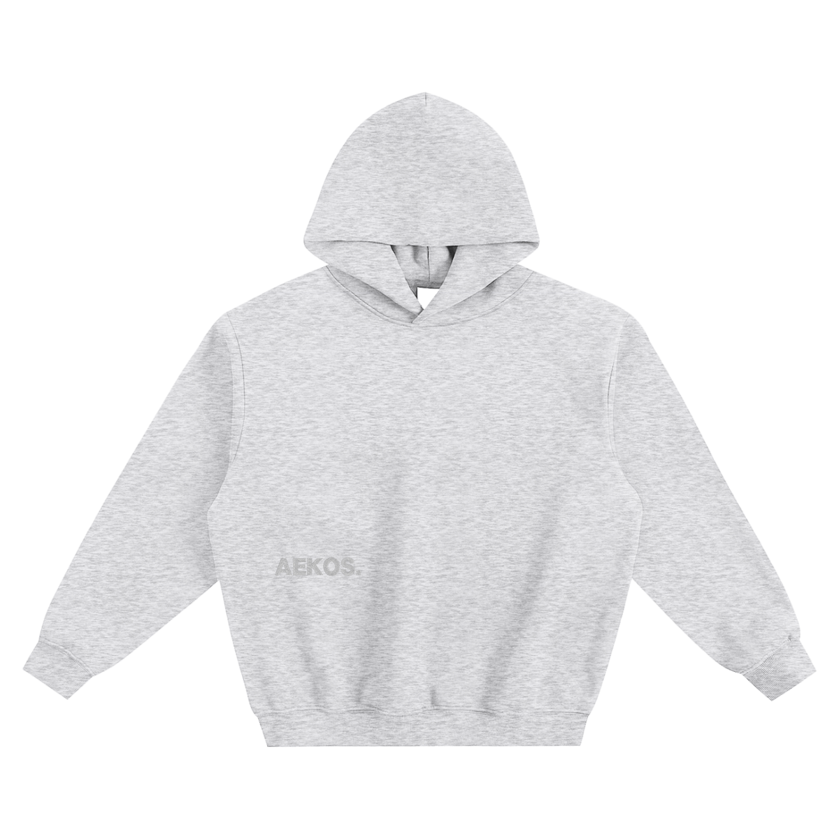 EMBROIDERED GREY ON GREY HOODIE